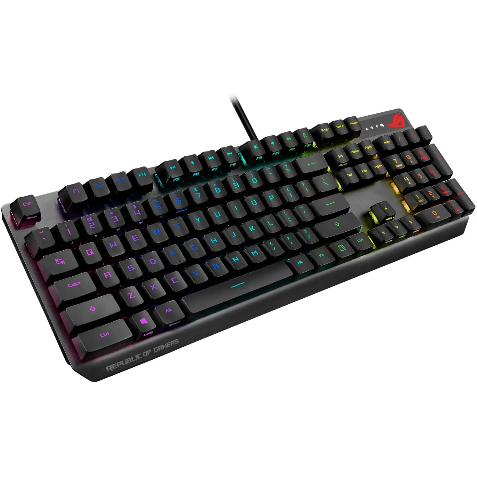 Клавиатура Asus ROG Strix Scope LED 104key RX Red USB UKR Black (90MP0240-BKMA00) UA