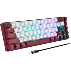 Клавиатура беспроводная Motospeed BK67 Longhua Red Red (mtbk67rmr) UA