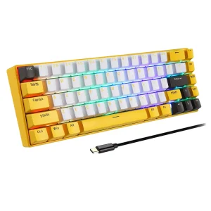 Клавіатура бездротова Motospeed BK67 Longhua Red Yellow (mtbk67ymr) UA
