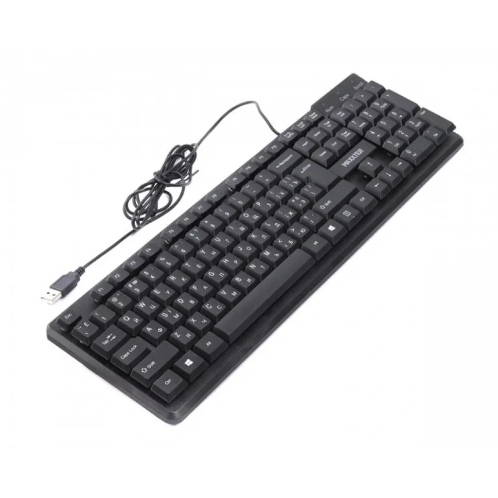 Клавіатура Maxxter KBM-U01-UA Black USB UA