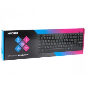 Клавіатура Maxxter KBM-U01-UA Black USB UA