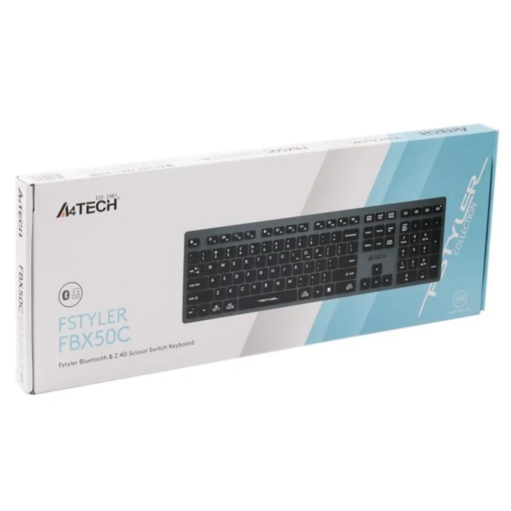 Клавиатура A4Tech FBX50C Grey, FBX50C (Grey) UA
