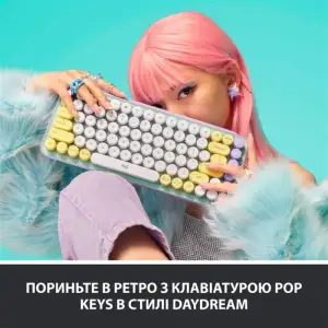 Клавиатура беспроводная Logitech Pop Wireless Daydream Mint (920-010736) UA
