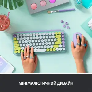 Клавиатура беспроводная Logitech Pop Wireless Daydream Mint (920-010736) UA