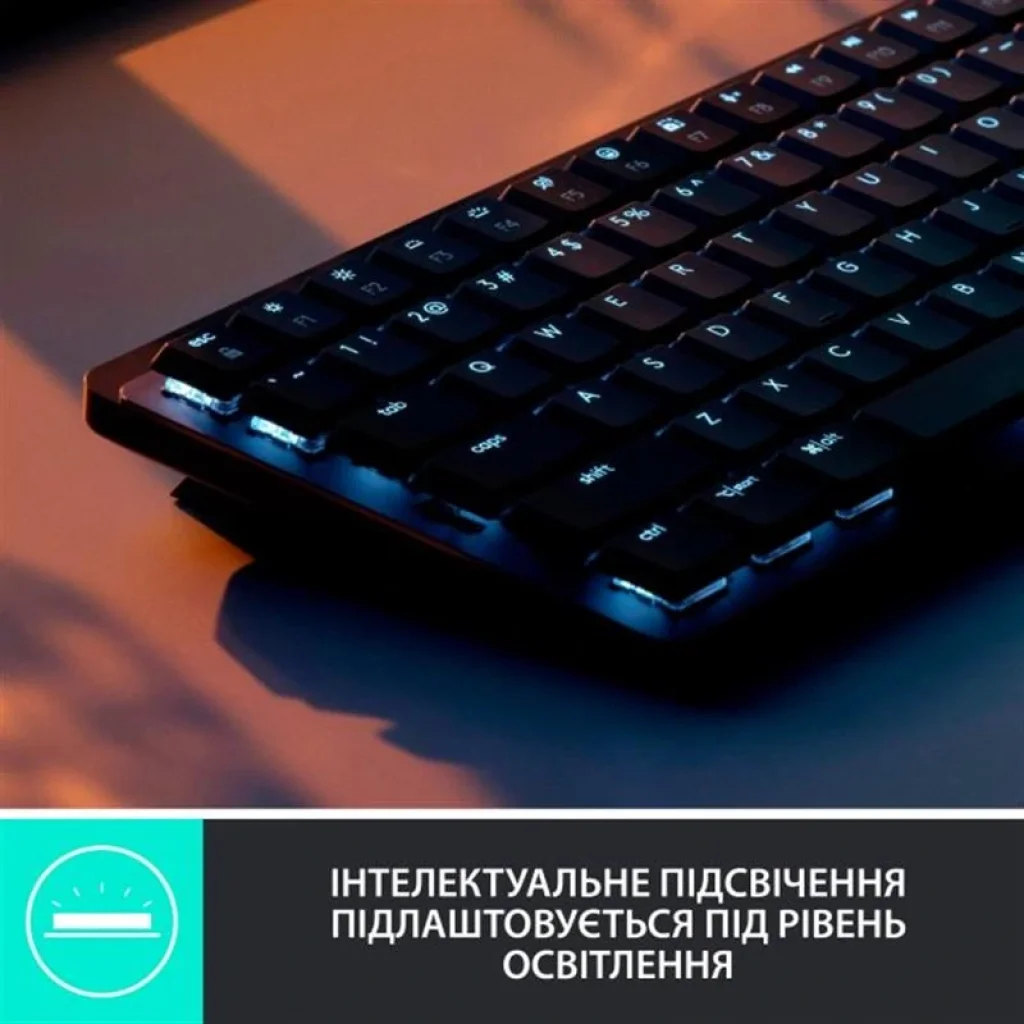 Клавіатура бездротова Logitech MX Mechanical Mini Bluetooth Illuminated Graphite (920-010782) UA