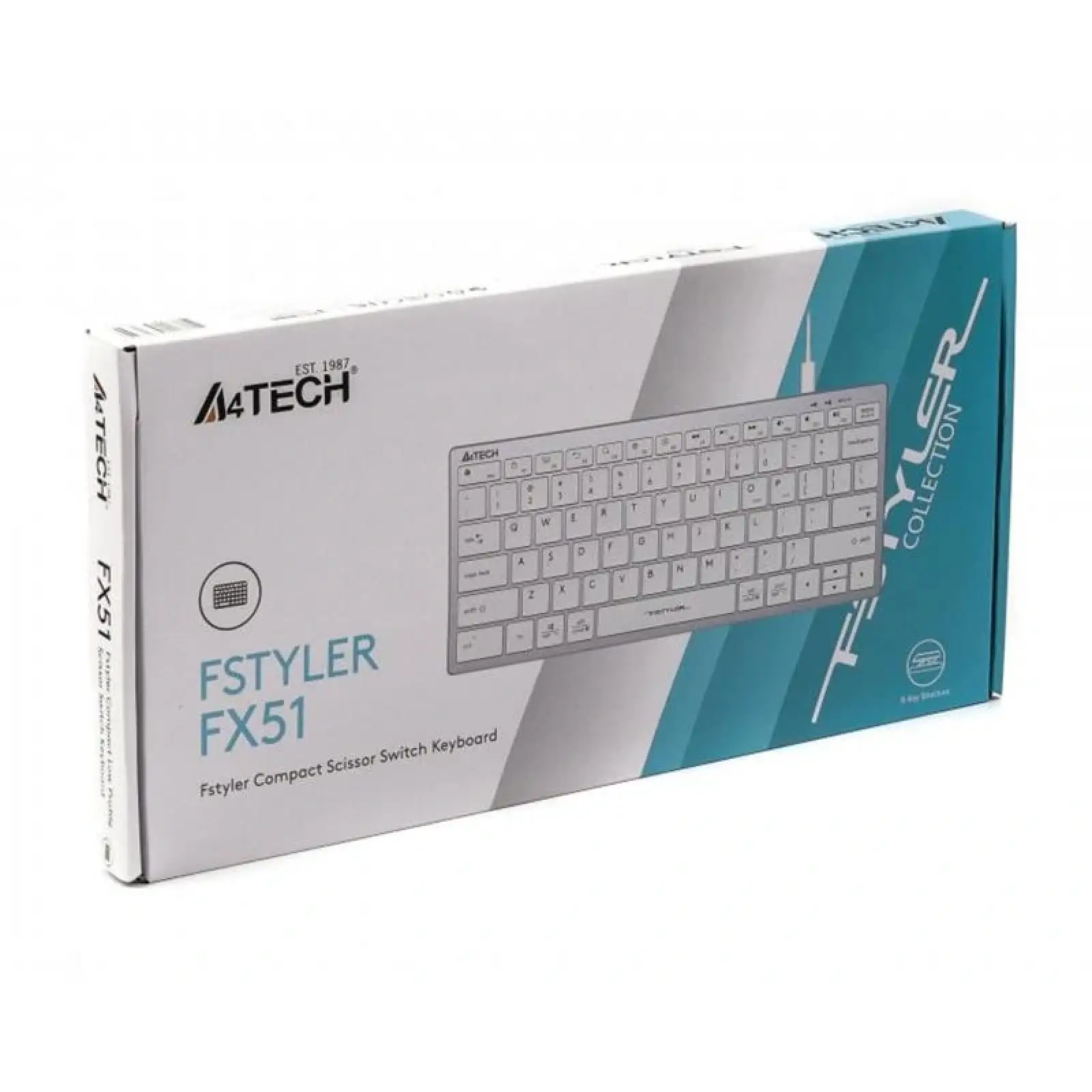 Клавіатура A4Tech Fstyler FX-51 White, FX51 USB (White) UA