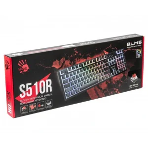 Клавіатура A4Tech S510R Bloody Pudding Black, S510R Bloody (Pudding Black) UA