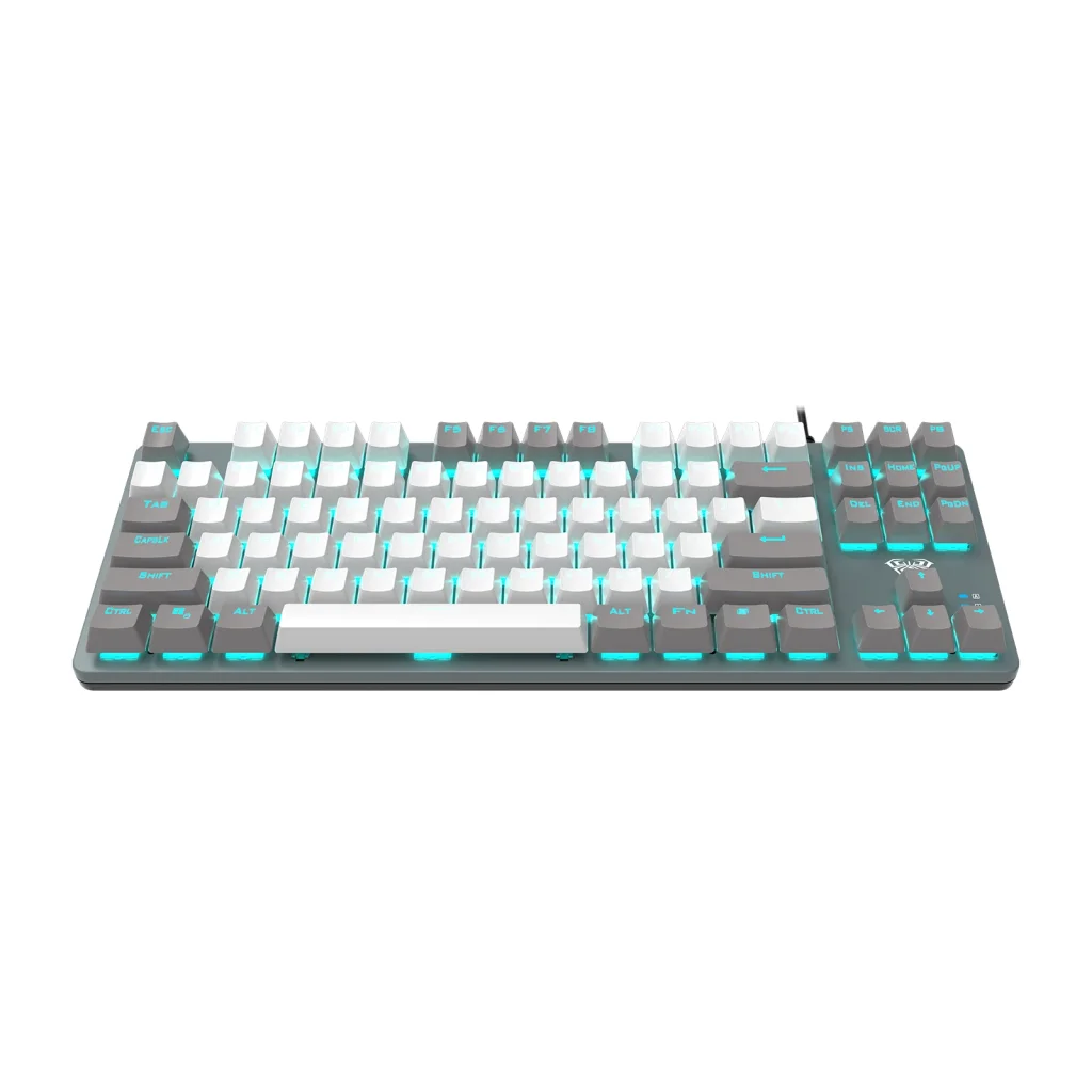 Клавіатура Aula Mechanical F3287 White/Grey keycap KRGD blue (6948391240688) UA UA