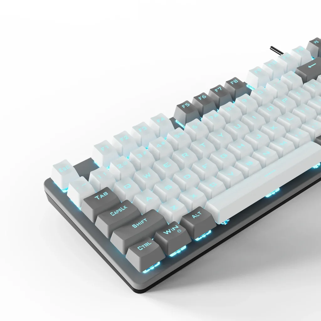 Клавіатура Aula Mechanical F3287 White/Grey keycap KRGD blue (6948391240688) UA UA
