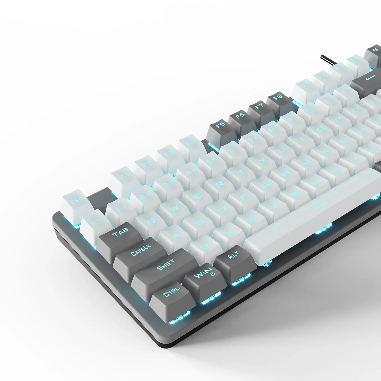 Клавиатура Aula Mechanical F3287 White/Grey keycap KRGD blue (6948391240688) UA UA