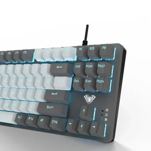 Клавіатура Aula Mechanical F3287 White/Grey keycap KRGD blue (6948391240688) UA UA