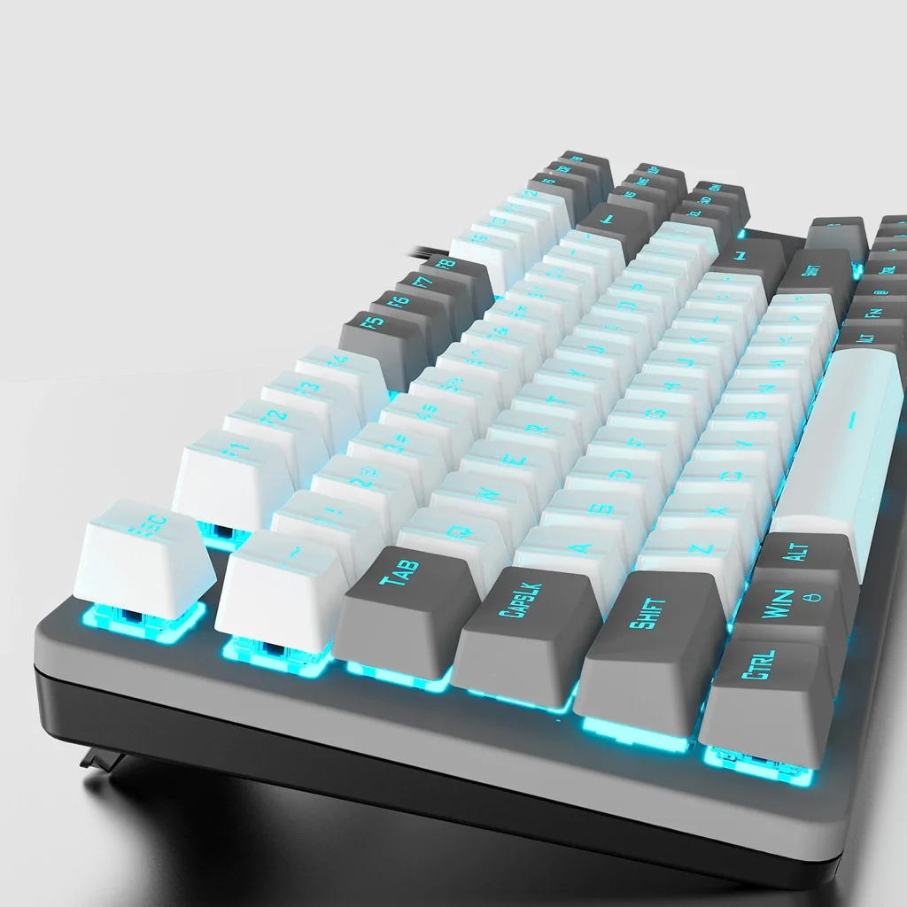 Клавіатура Aula Mechanical F3287 White/Grey keycap KRGD blue (6948391240688) UA UA