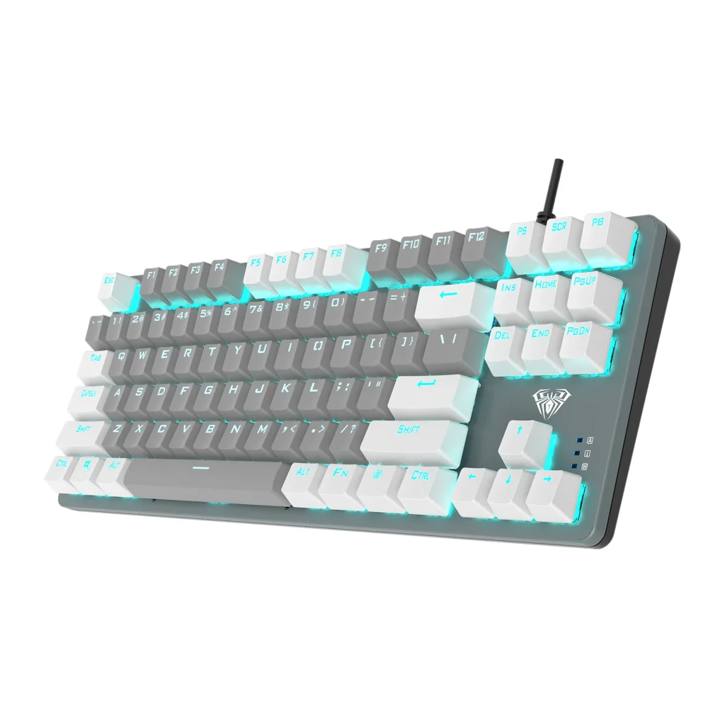 Клавіатура Aula Mechanical F3287 Grey/White keycap KRGD blue (6948391240954) UA UA