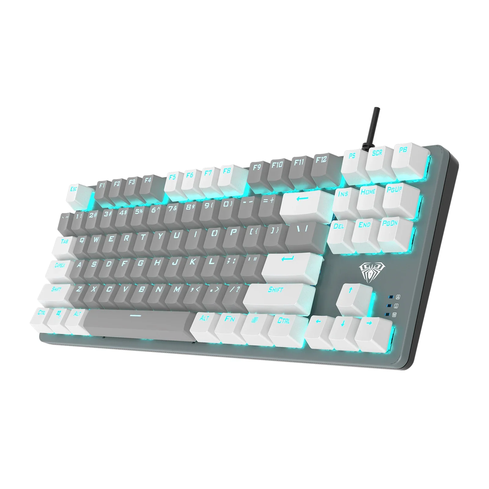 Клавіатура Aula Mechanical F3287 Grey/White keycap KRGD blue (6948391240954) UA UA
