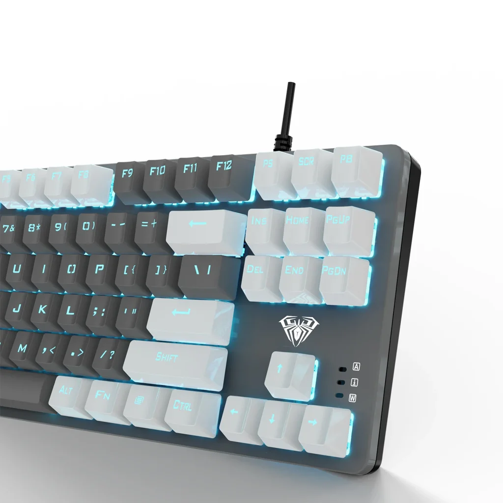 Клавіатура Aula Mechanical F3287 Grey/White keycap KRGD blue (6948391240954) UA UA