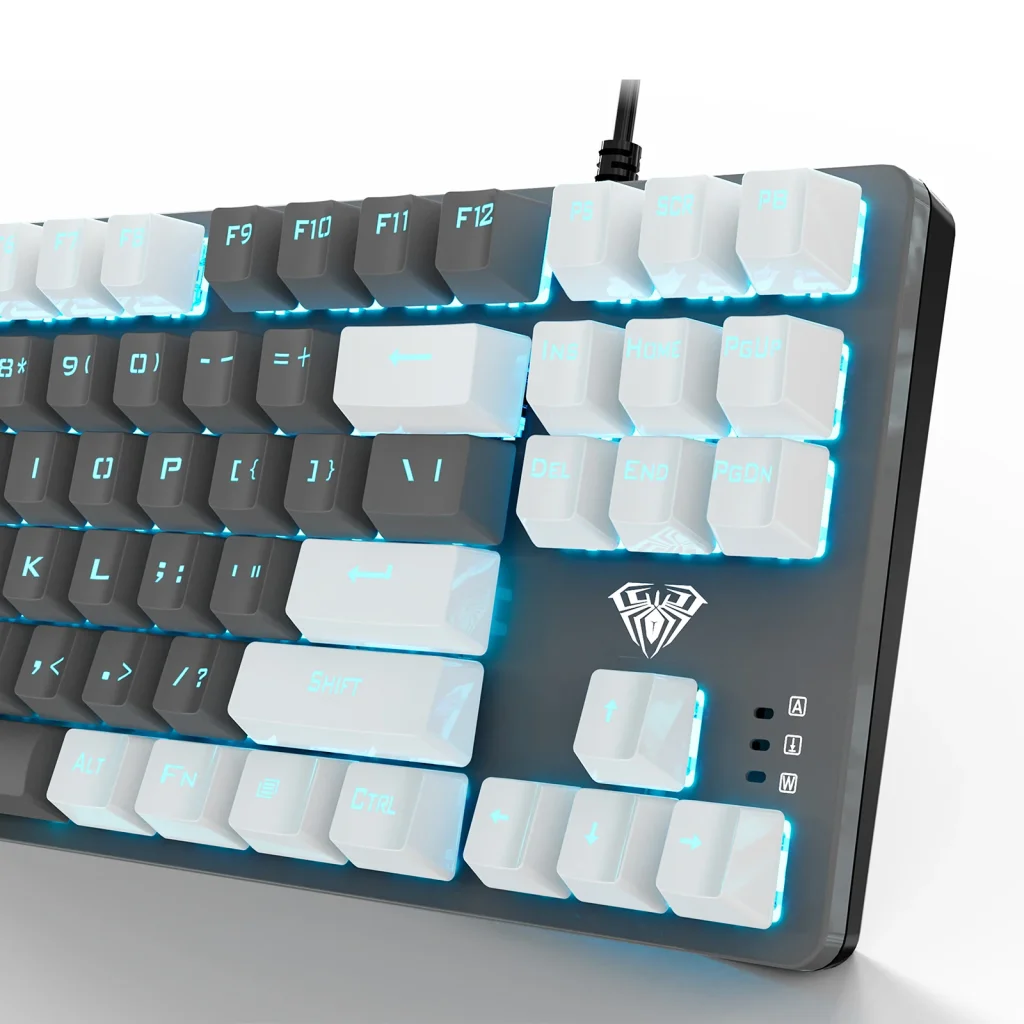 Клавіатура Aula Mechanical F3287 Grey/White keycap KRGD blue (6948391240954) UA UA