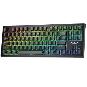 Клавіатура Aula Mechanical F3032 Black keycaps, plus 21 Yellow keys KRGD red (6948391204673) UA UA