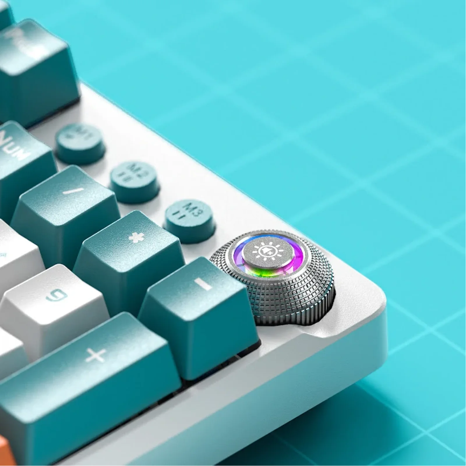 Клавіатура Aula Mechanical F2088 PRO White/Blue, plus 9 Orange keys KRGD blue (6948391234908) UA UA