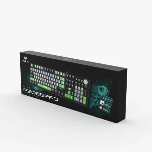 Клавіатура Aula Mechanical F2088 PRO Black/Gray, plus 9 Green keys KRGD blue (6948391234892) UA UA