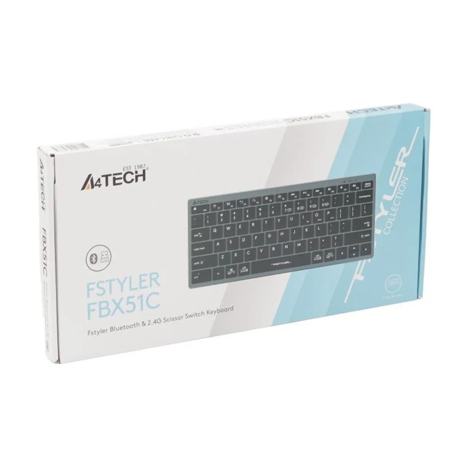 Клавіатура A4Tech Fstyler FBX51C Grey, FBX51C (Grey) UA