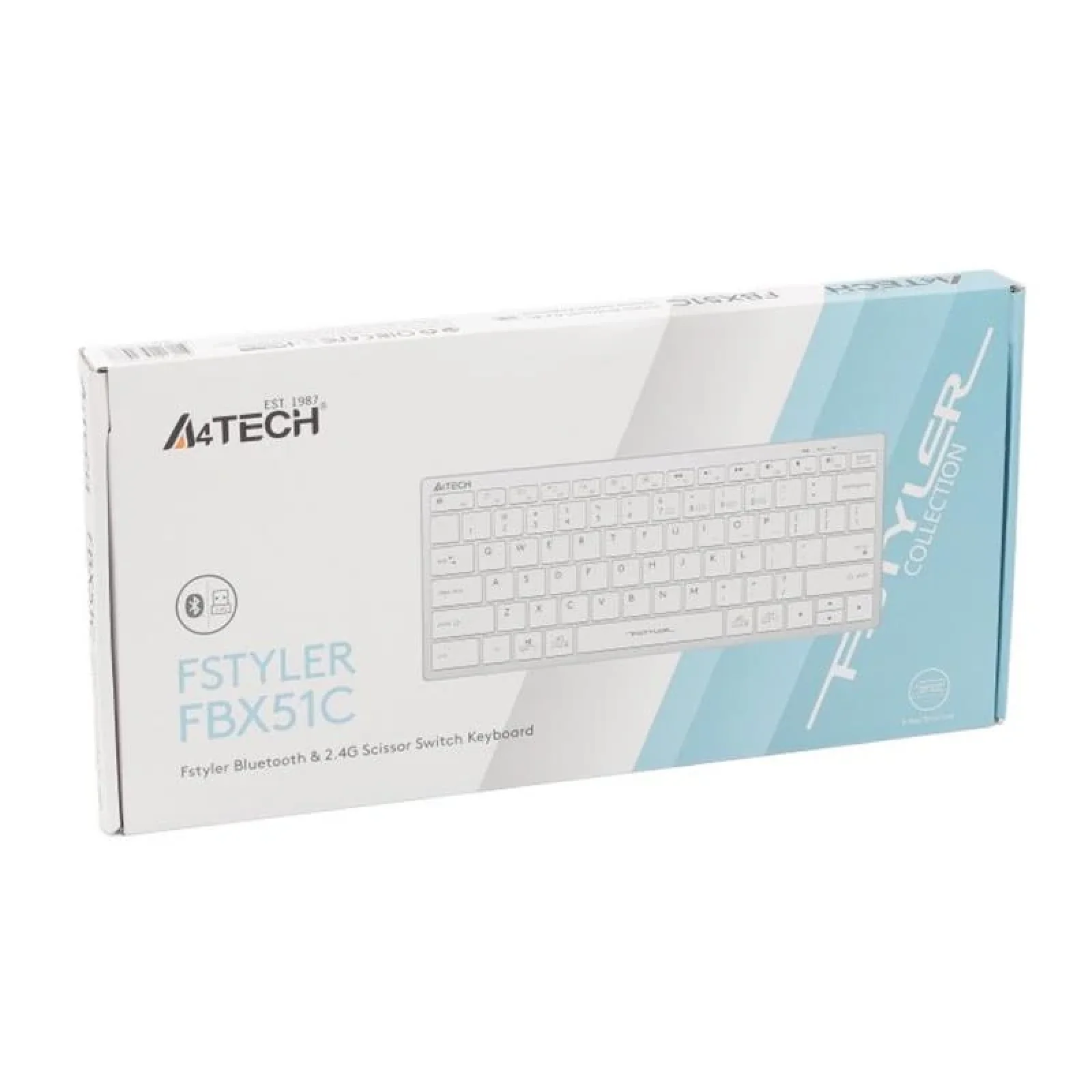 Клавіатура A4Tech Fstyler FBX51C White, FBX51C (White) UA