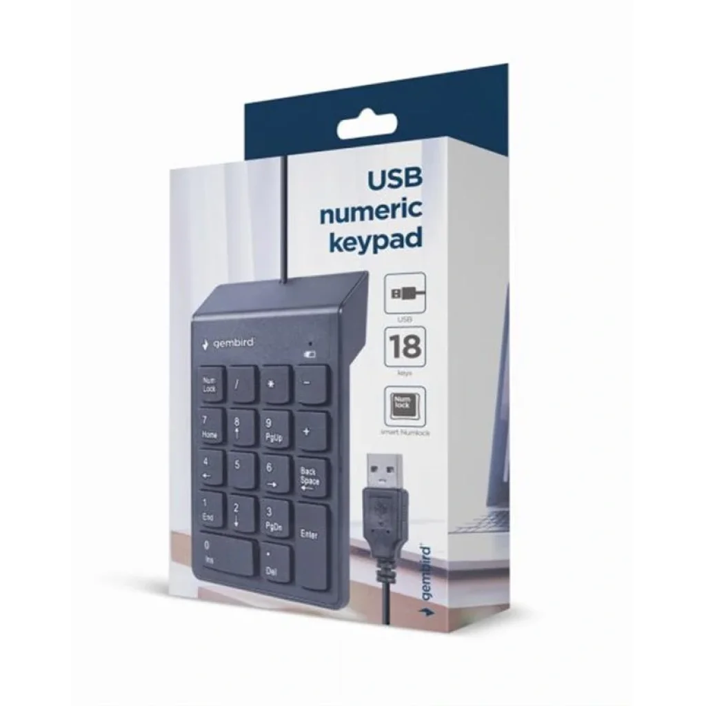 Цифровой клавиатурный блок Gembird KPD-U-03 Black UA