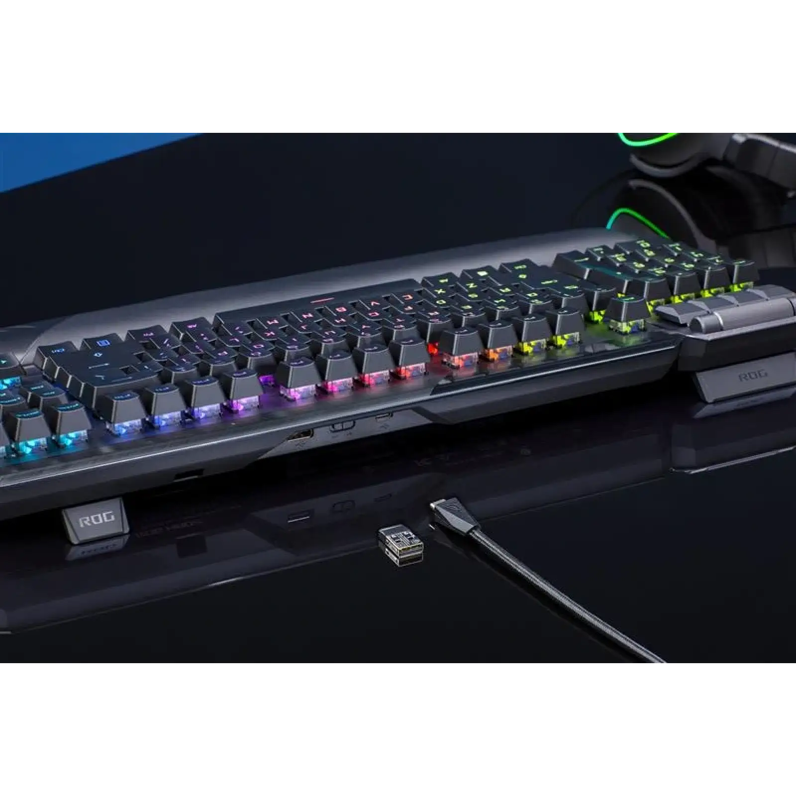 Клавіатура бездротова Asus ROG Claymore II RD RGB WL Black (90MP01W0-BKUA01) UA