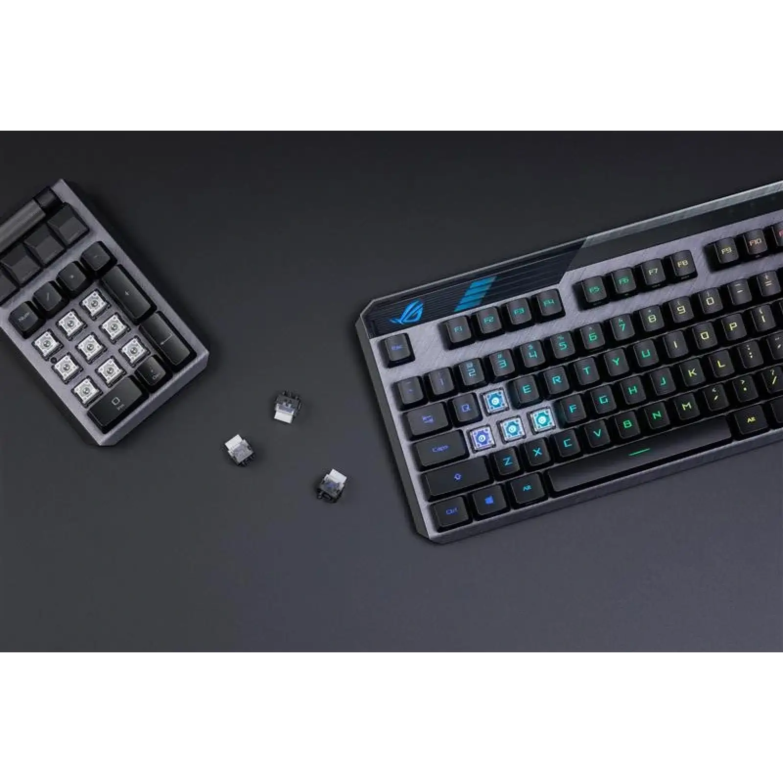 Клавіатура бездротова Asus ROG Claymore II RD RGB WL Black (90MP01W0-BKUA01) UA
