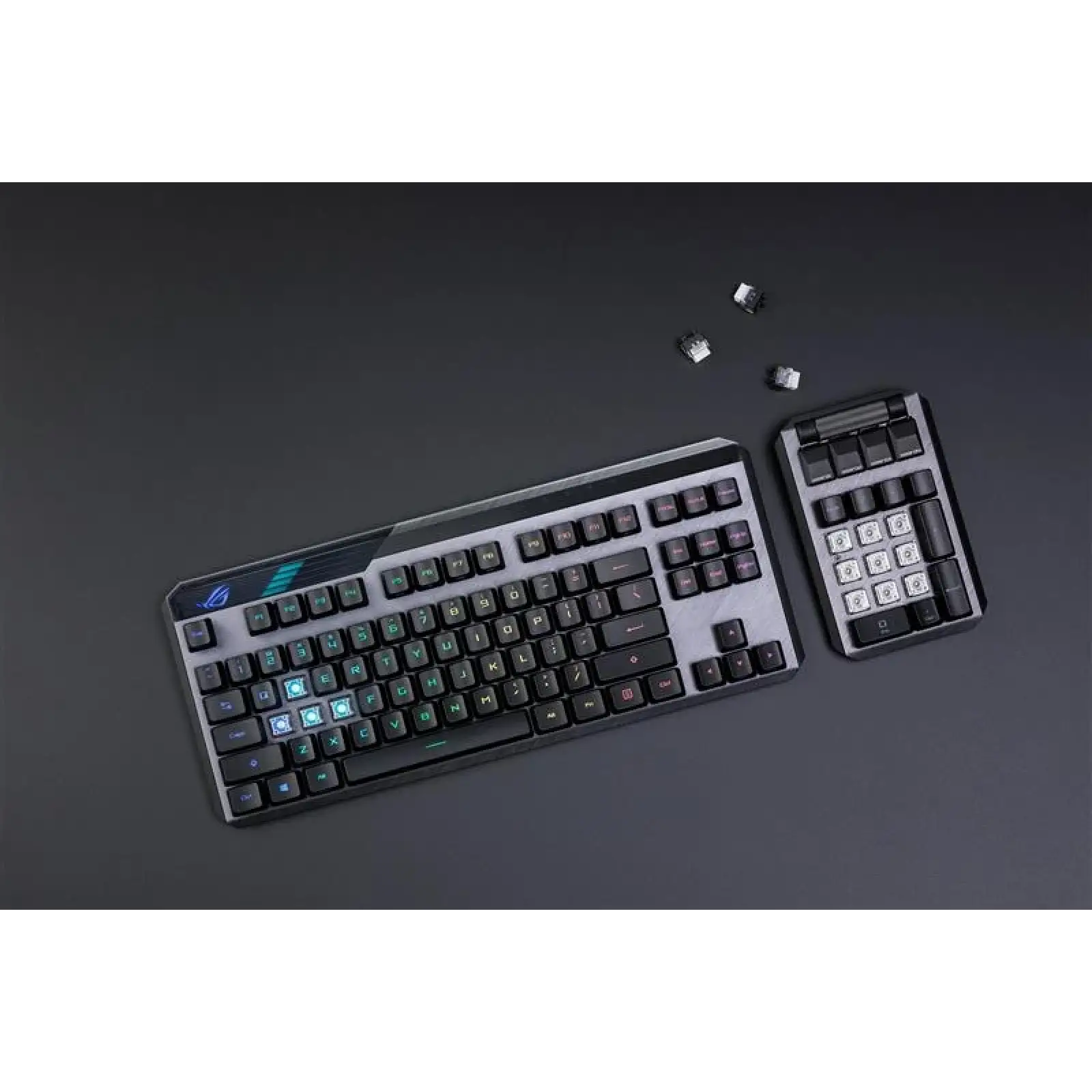 Клавіатура бездротова Asus ROG Claymore II RD RGB WL Black (90MP01W0-BKUA01) UA