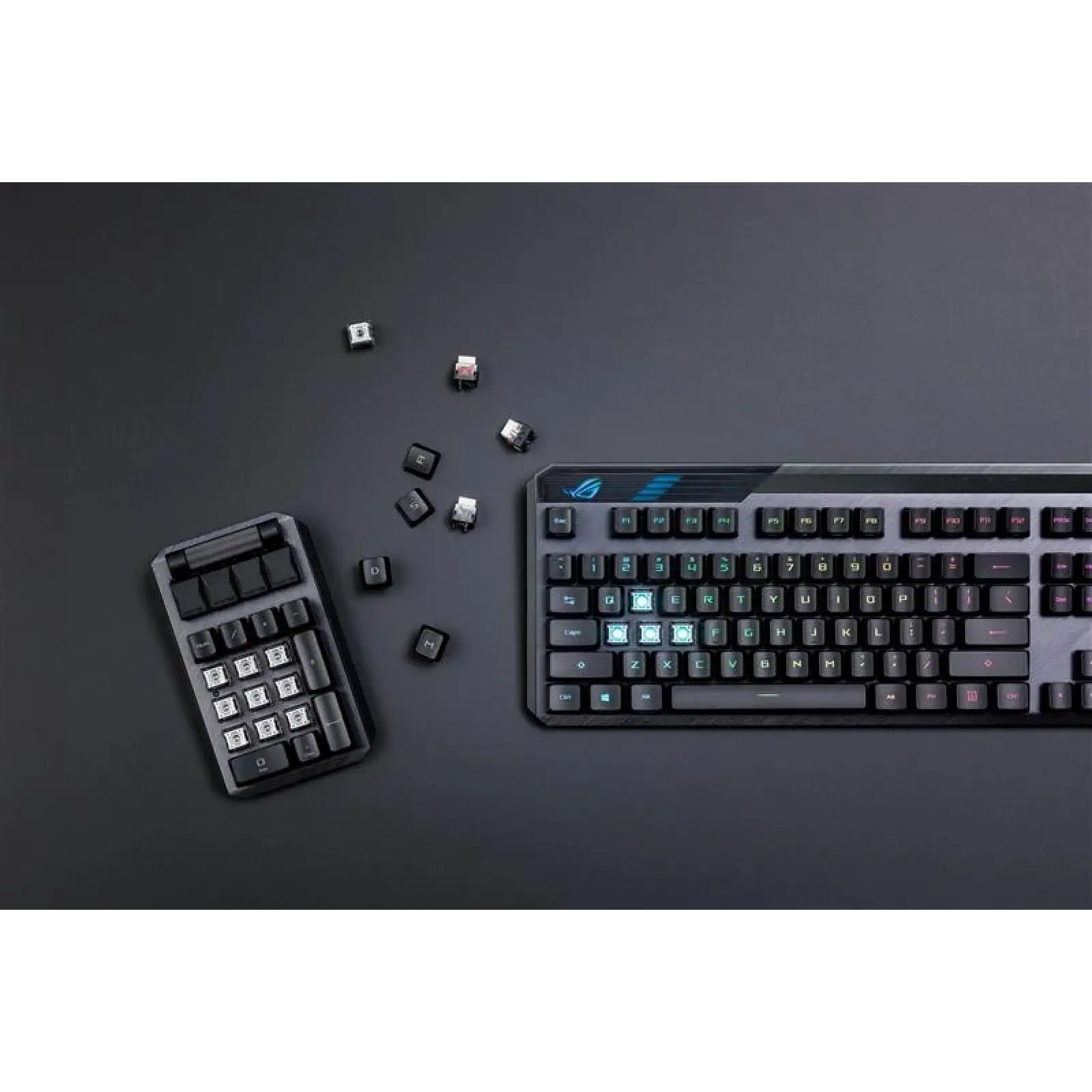 Клавіатура бездротова Asus ROG Claymore II RD RGB WL Black (90MP01W0-BKUA01) UA