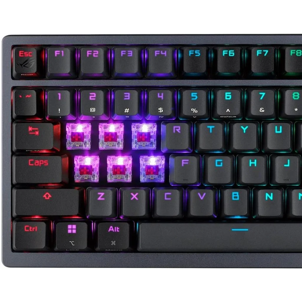Клавиатура беспроводная Asus ROG Azoth RGB WL BT Black (90MP0316-BKUA01) UA