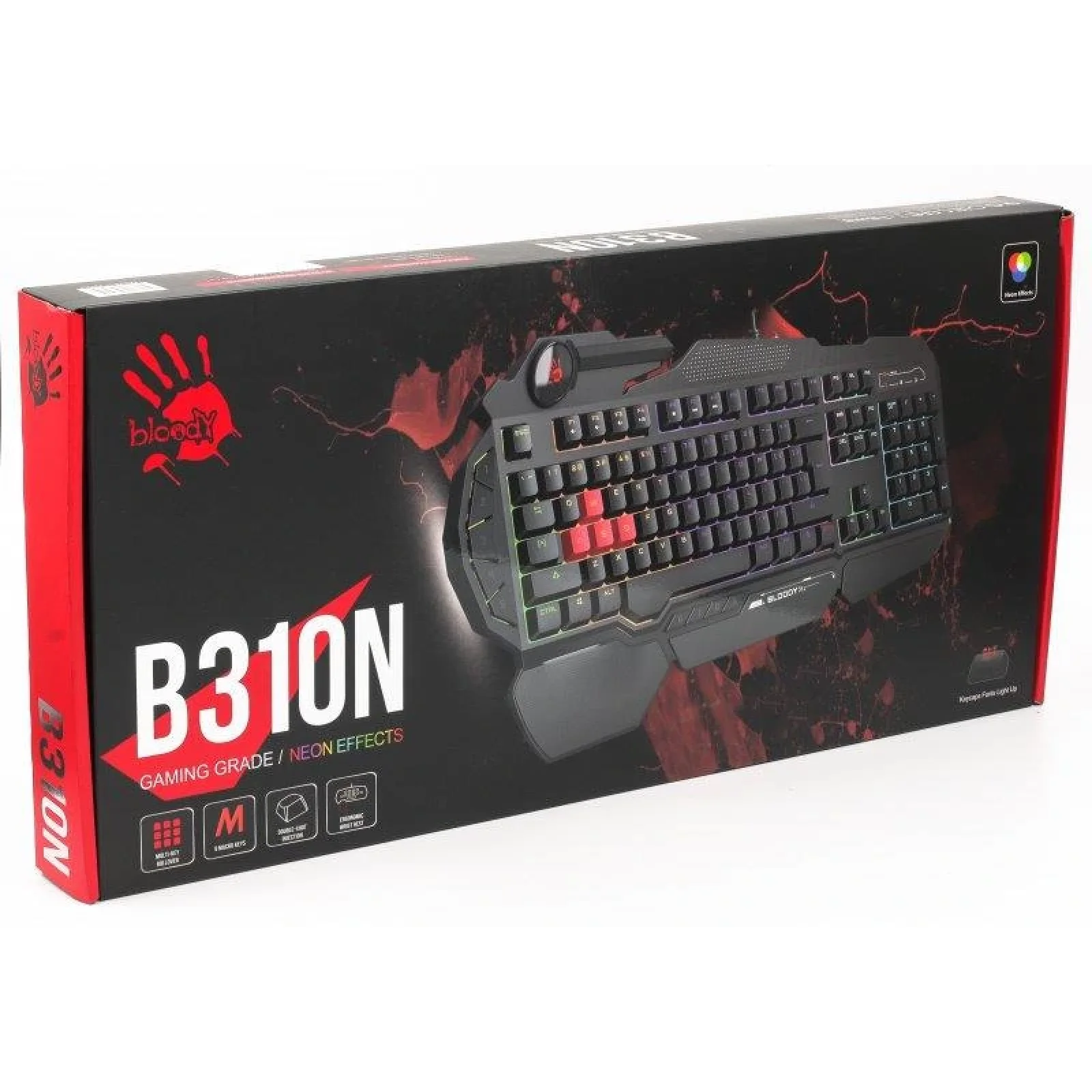 Клавиатура A4Tech Bloody B310N Black USB, B310N Bloody (Black) UA
