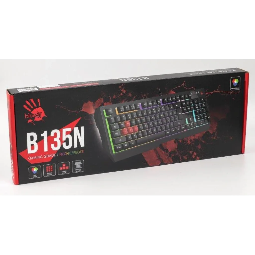 Клавіатура A4Tech Bloody B135N Black USB, B135N Bloody (Black) UA