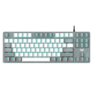 Клавіатура Aula Mechanical F3287 White/Grey keycap KRGD blue (6948391240688) UA UA