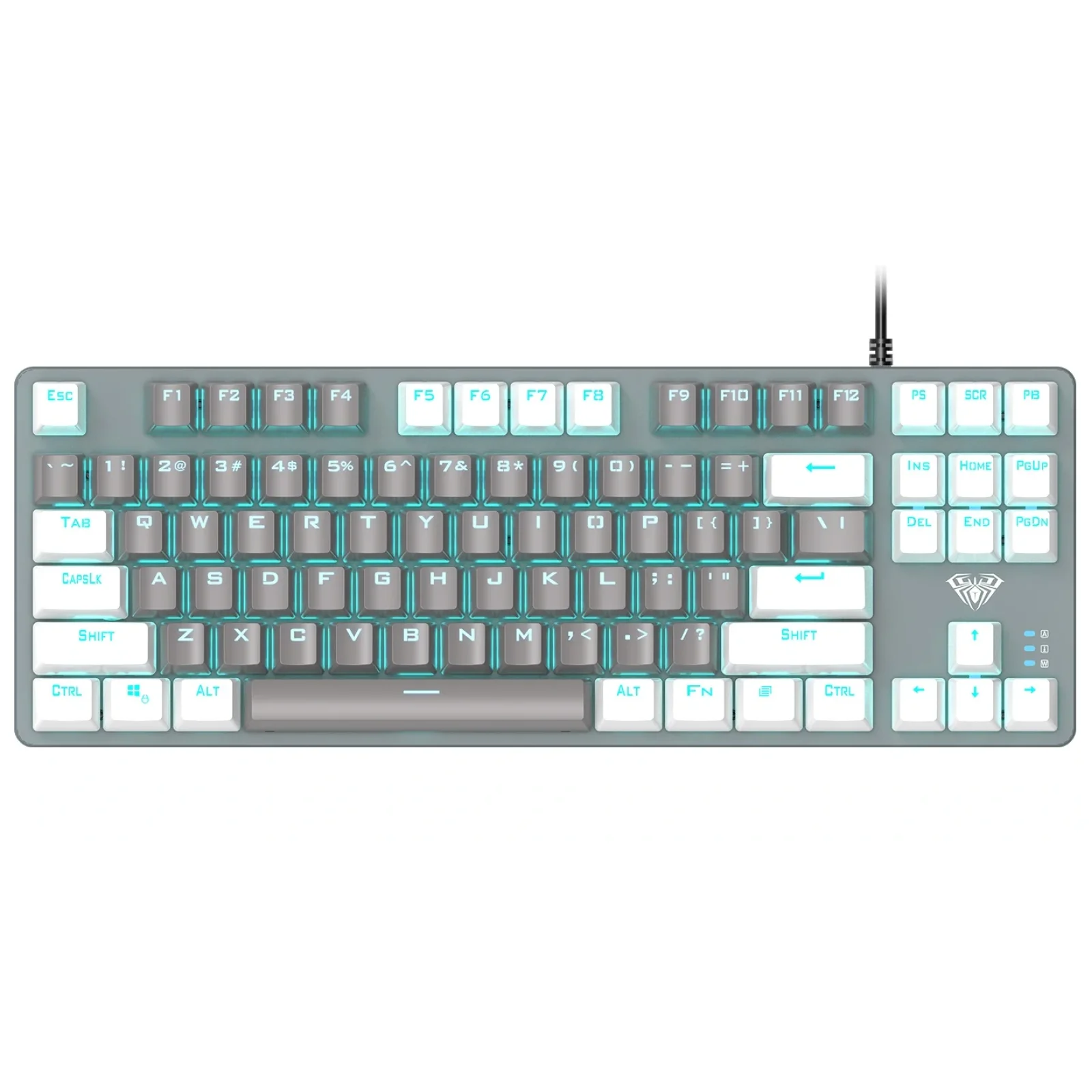 Клавіатура Aula Mechanical F3287 Grey/White keycap KRGD blue (6948391240954) UA UA