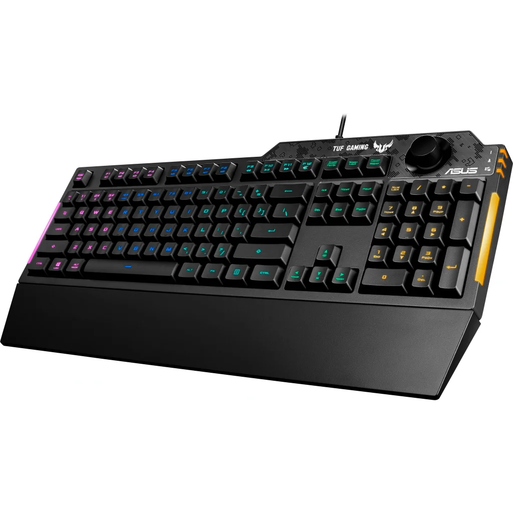 Клавиатура Asus TUF Gaming K1 USB Black UKR (90MP01X0-BKMA00) UA