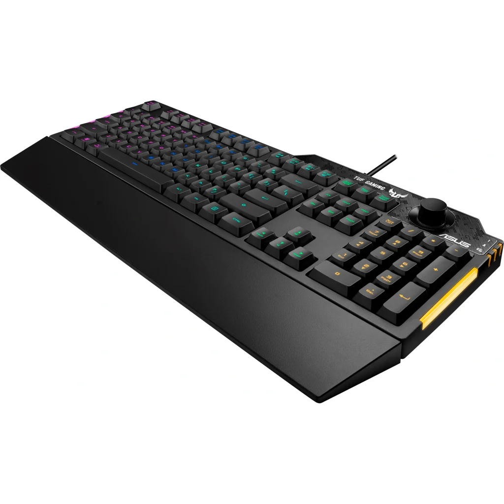 Клавиатура Asus TUF Gaming K1 USB Black UKR (90MP01X0-BKMA00) UA