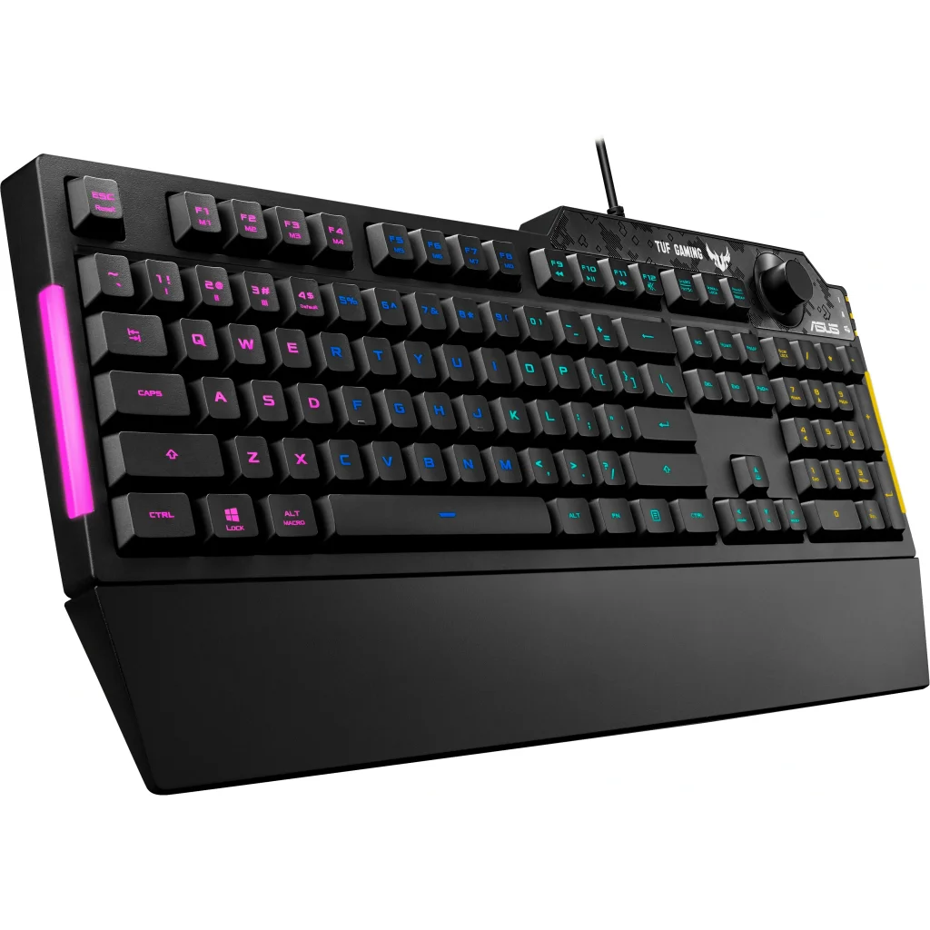 Клавиатура Asus TUF Gaming K1 USB Black UKR (90MP01X0-BKMA00) UA
