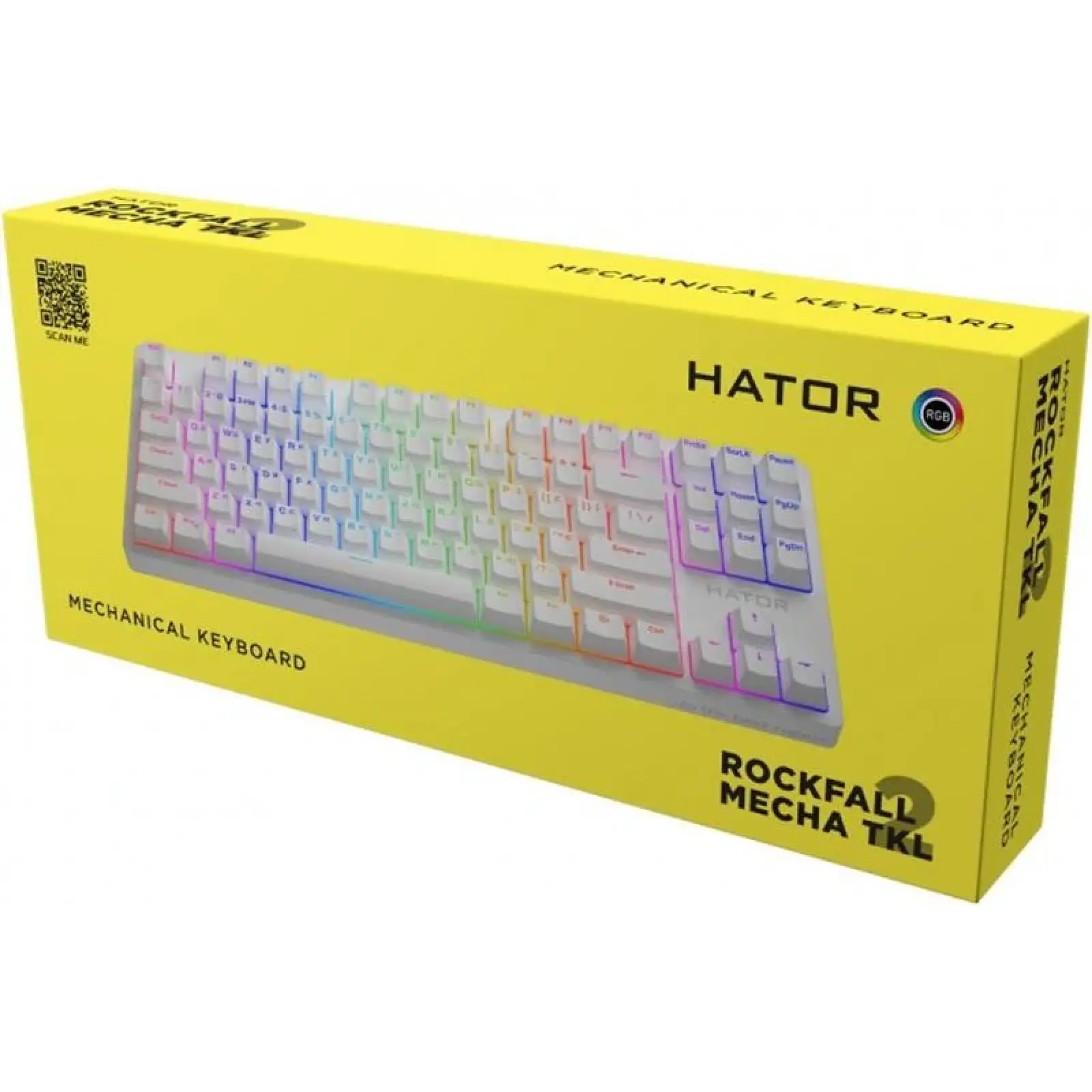 Клавиатура Hator Rockfall 2 Mecha TKL Orange White (HTK-721) UA
