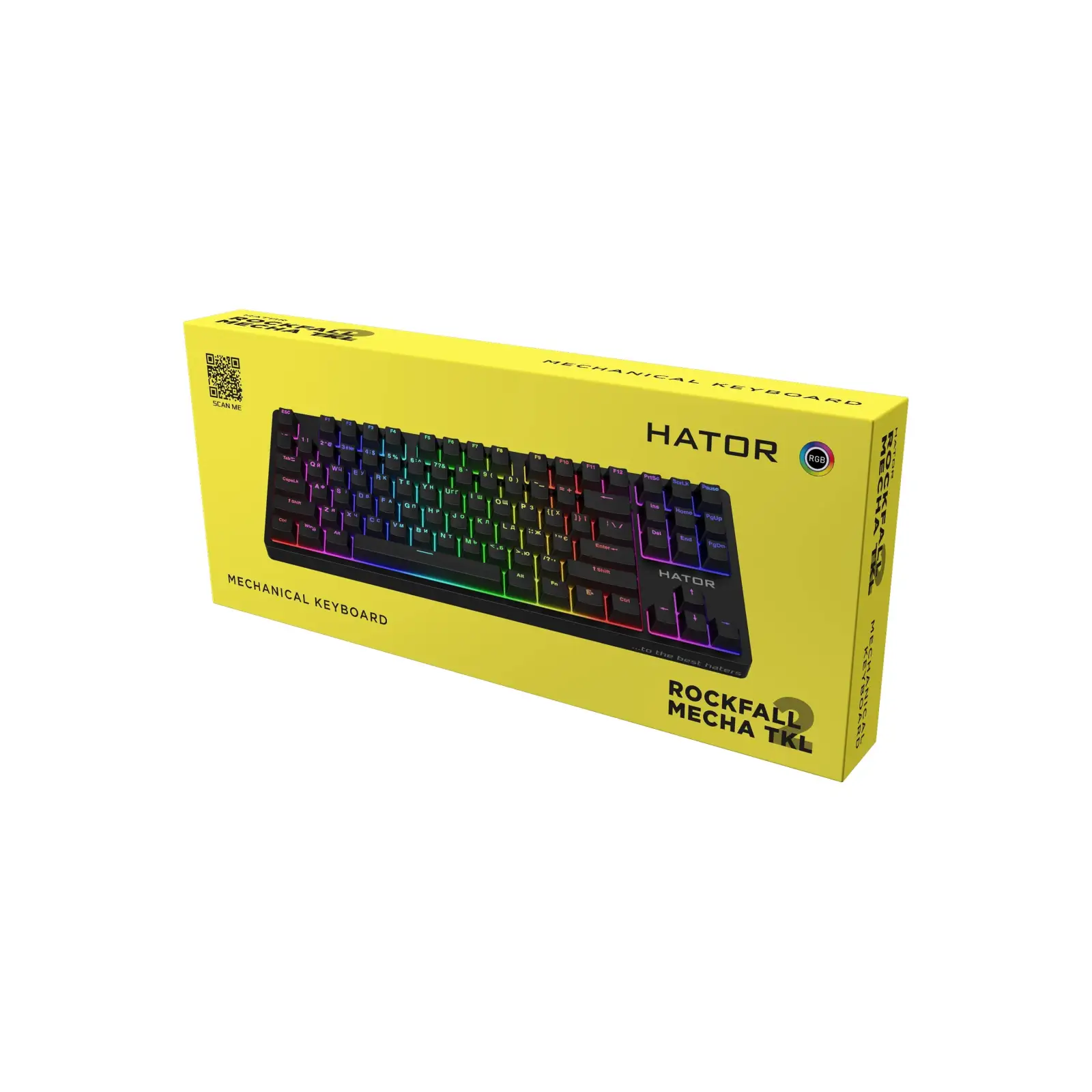 Клавіатура Hator Rockfall 2 Mecha TKL Orange Black (HTK-720) UA