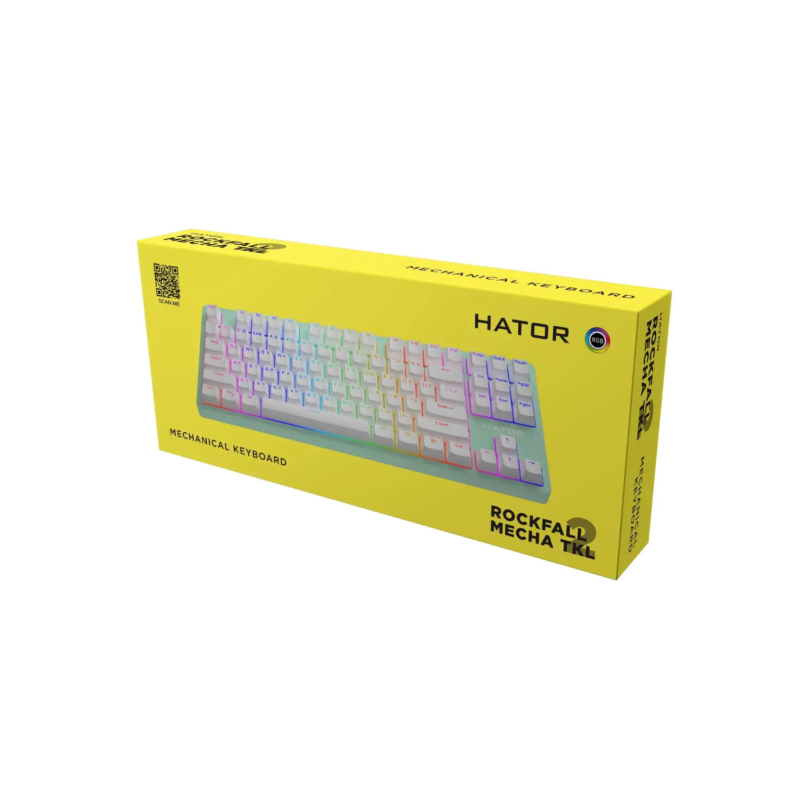 Клавіатура Hator Rockfall 2 Mecha TKL Orange Mint (HTK-723) UA