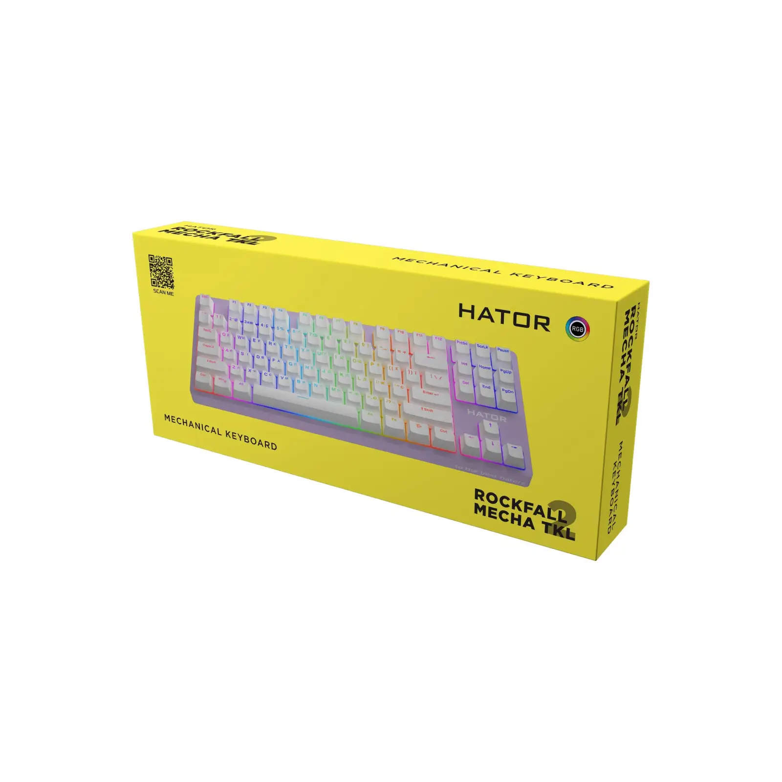 Клавіатура Hator Rockfall 2 Mecha TKL Orange Lilac (HTK-724) UA