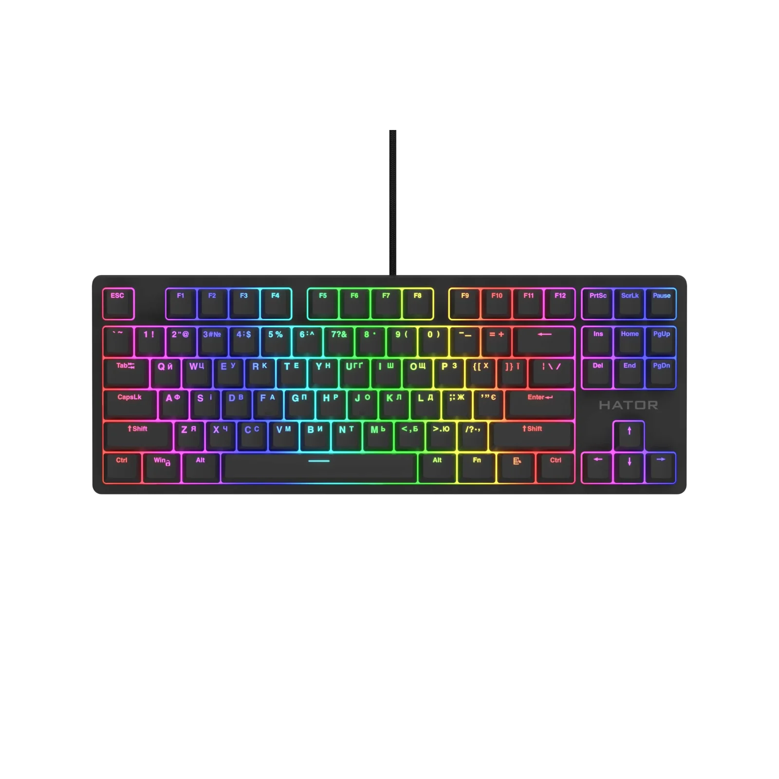 Клавіатура Hator Rockfall 2 Optica TKL Black (HTK-730) UA