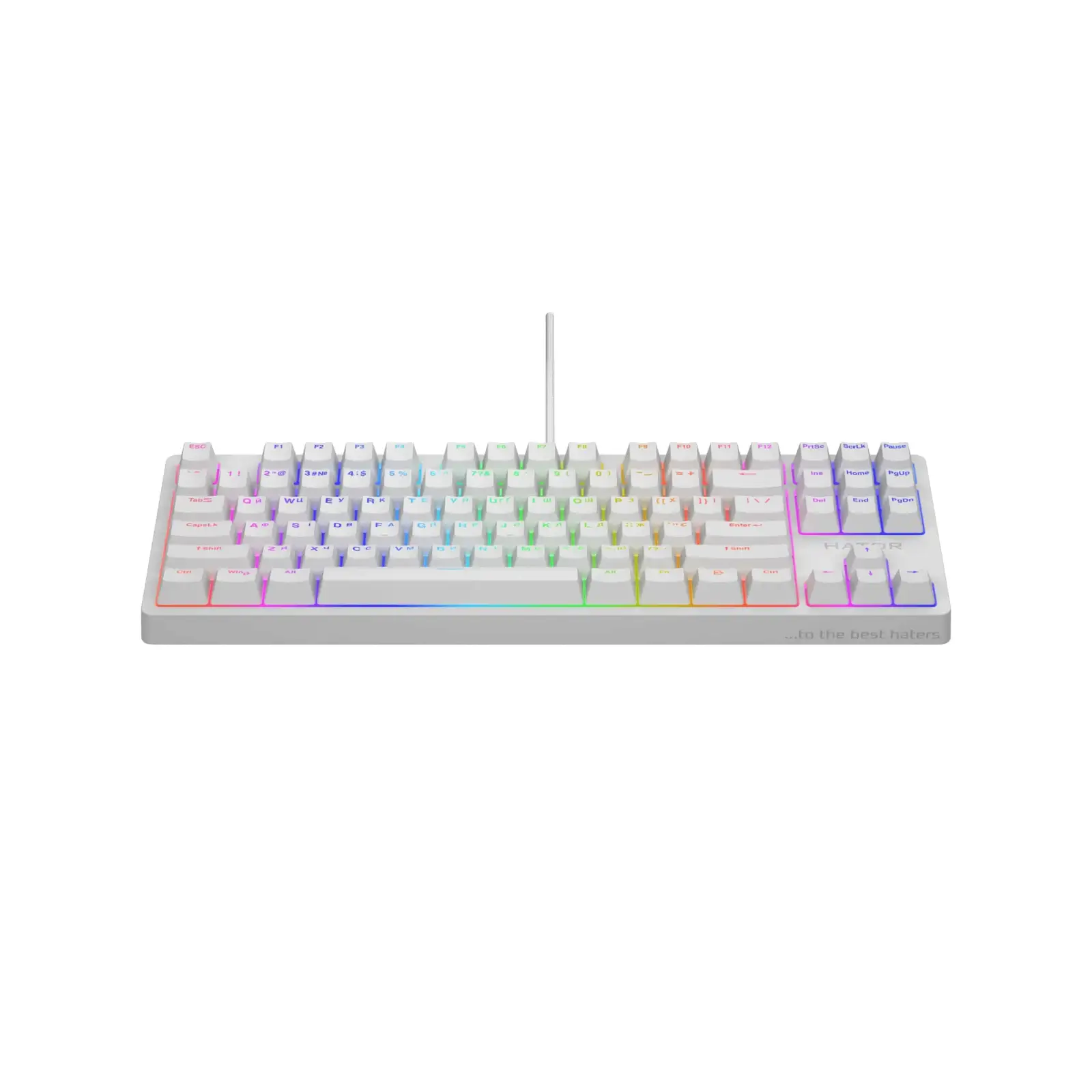 Клавіатура Hator Rockfall 2 Optica TKL Black White (HTK-731) UA