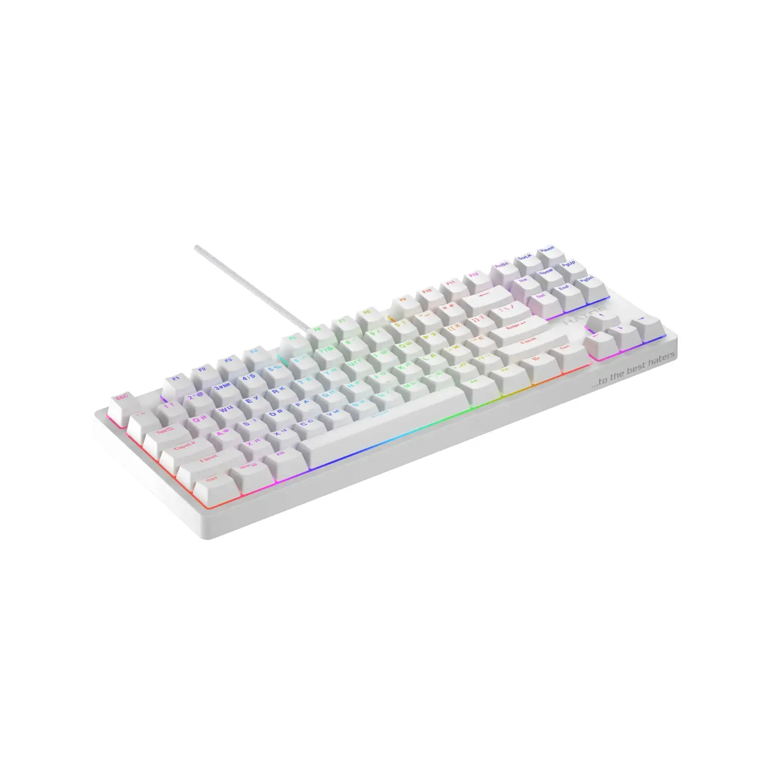 Клавіатура Hator Rockfall 2 Optica TKL Black White (HTK-731) UA