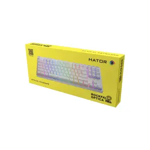 Клавіатура Hator Rockfall 2 Optica TKL Black White (HTK-731) UA