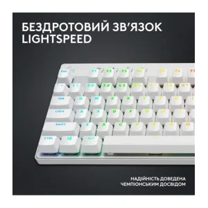 Клавіатура Logitech G PRO X TKL Lightspeed White Tactile (920-012148) UA