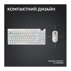 Клавіатура Logitech G PRO X TKL Lightspeed White Tactile (920-012148) UA