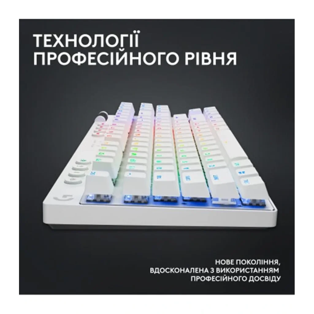 Клавіатура Logitech G PRO X TKL Lightspeed White Tactile (920-012148) UA