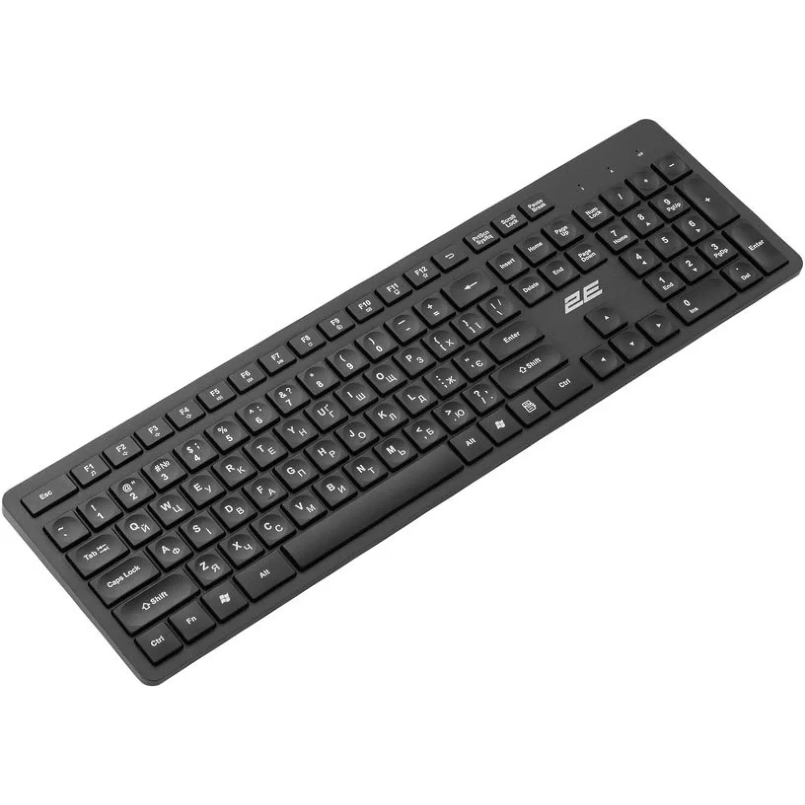 Клавіатура бездротова 2E KS260 WL EN/UKR Black (2E-KS260WB) UA